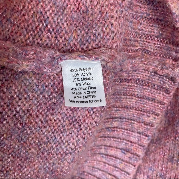 Lauren Conrad Cable Knit Sparkle Sweater Size XX-Large - Picture 4 of 5